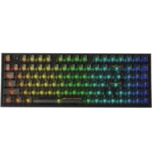 TECLADO REDRAGON IRELIA PRO K658CTB-RGB-PRO BLACK/TRANSPARENTE