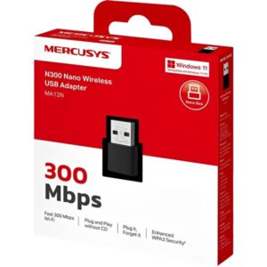 ADAP. MERCUSYS MA12N N300 NANO USB WIRELESS