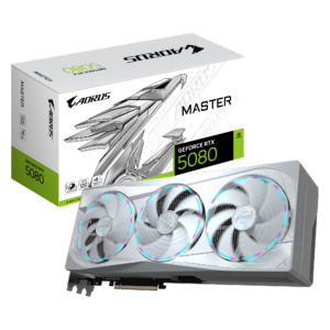 VGA GIGABYTE RTX5080 MASTER ICE 16GB/GDDR7/2805MHZ/3FAN GV-N5080AORUSM ICE-16GD