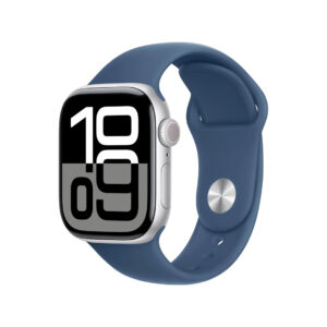 APPLE WATCH S10 42MM GPS MWWC3LW/A SILVER ALUM DENIM SPORT BAND M/L