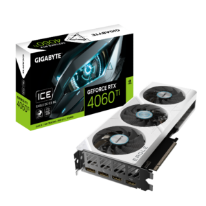 VGA GIGABYTE RTX4060TI EAGLE OC ICE 8GB/GDDR6/128BIT/3FAN/2550MHZ/GV-N4060TEAGLEOC ICE-8GD