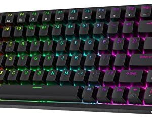 TECLADO MECANICO WIRELESS ROYAL KLUDGE RK84 RGB/75%/TRI MODE/BROWN SW(TACTILE)/ESP/BLK