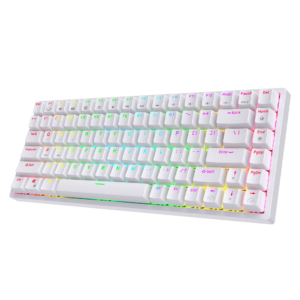 TECLADO MECANICO WIRELESS ROYAL KLUDGE RK84 RGB/75%/TRI MODE/RED SW(LINEAR)/ESP/WHIT
