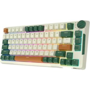 TECLADO MECANICO WIRELESS ROYAL KLUDGE RKH81 RGB/75%/TRI MODE/BLUE SW(CLICKY)/ING/TIME MACHI