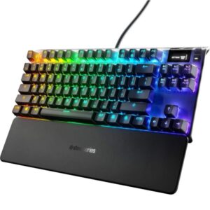 TECLADO STEELSERIES 64636 APEX 7 MECHANICAL RGB/OLED DISPLAY/ING (SWITCH RED)