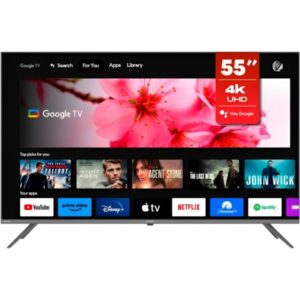 TV SMART 55" SHARP AQUOS 4TC55FL6L 4K/GOOGLE TV/DA/DIG/BT/CAST/HDR10