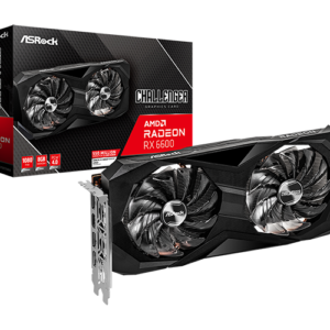 VGA ASROCK RX6600 CHALLENGER 8GB/GDDR6/2382MHZ/2FAN/90-GA2RZZ-00UANL
