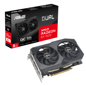 VGA ASUS RADEON RX7600 DUAL OC EDITION 8GB/GDDR6/2715MHZ